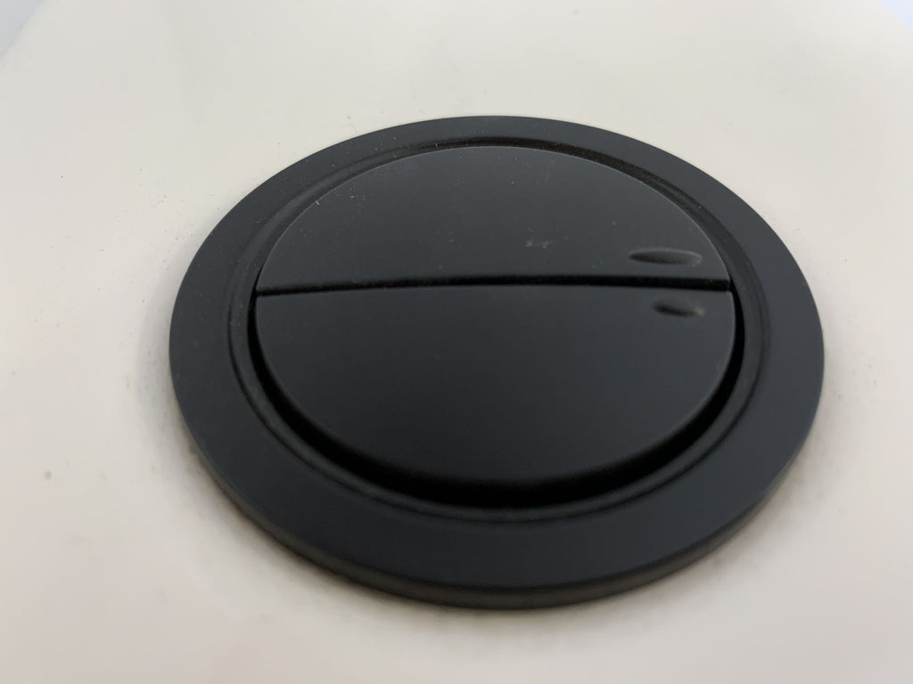 38mm Dual Flush Toilet Tank Round Valve Push Button BLACK - Bathroom Clearance