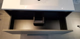 PLYWOOD 750 FLOOR STANDING VANITY BLACK LIGHT OAK WITH CERAMIC TOP - Bathroom Clearance