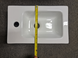 PLYWOOD 400mm EMMA FLUTED FREESTANDING VANITY WITH CERAMIC TOP