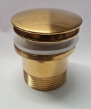 UNIVERSAL POP UP WASTE - BRUSHED GOLD