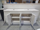 PLYWOOD MADRID 1800 WHITE FLOOR STANDING VANITY - BASE ONLY