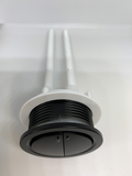 38mm Dual Flush Toilet Tank Round Valve Push Button BLACK - Bathroom Clearance