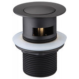 BLACK POP-UP WASTE 32MM - OVERFLOW