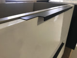 PLYWOOD MATTE WHITE 750 WALLHUNG VANITY WITH HANDLES & CERAMIC TOP