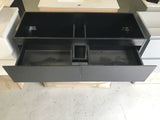 PLYWOOD NELSON 1500 DARKOAK WALL HUNG VANITY (SINGLE BASIN) - BASE ONLY