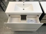 PLYWOOD 1000 WHITE VANITY WITH CERAMIC TOP
