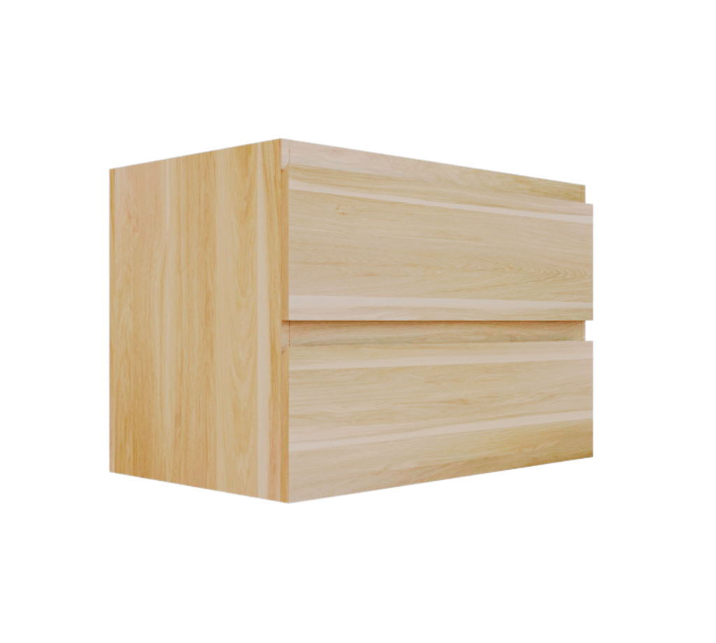 PLYWOOD NELSON 600 LIGHT OAK WALL HUNG VANITY - BASE ONLY