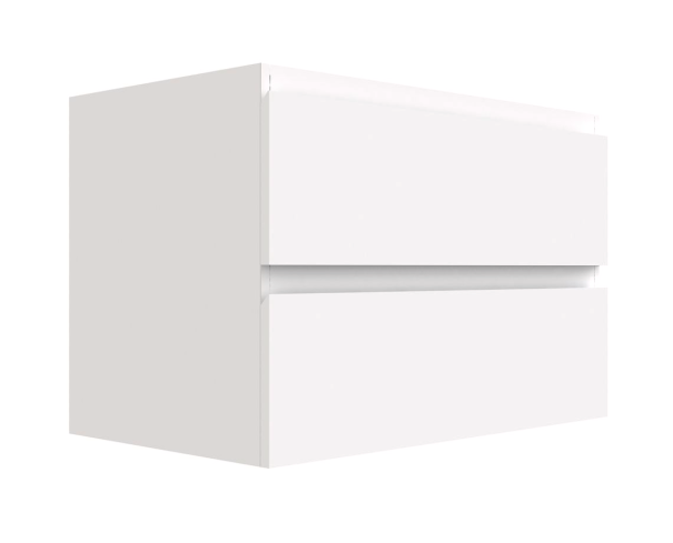 PLYWOOD NELSON 600 WHITE WALL HUNG VANITY - BASE ONLY