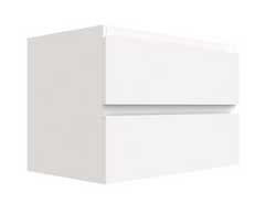 PLYWOOD NELSON 600 WHITE WALL HUNG VANITY - BASE ONLY