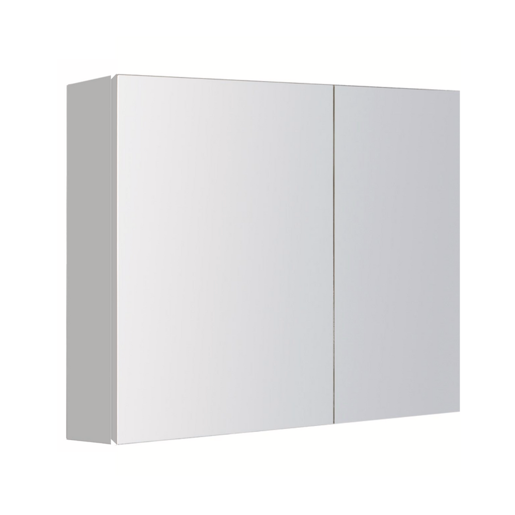 PLYWOOD MIRROR CABINET 600mm 2-Door WHITE
