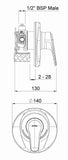 FUTURA SHOWER MIXER WITH FASTFLOW II - ALL PRESSURES - Bathroom Clearance