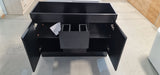 PLYWOOD 1200 DARK OAK FLOOR STANDING VANITY 2 DRAWERS 2 DOORS - BASE ONLY
