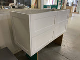 PLYWOOD 1200 HAMPTON WALL HUNG VANITY (DOUBLE BASIN) WITH CERAMIC TOP