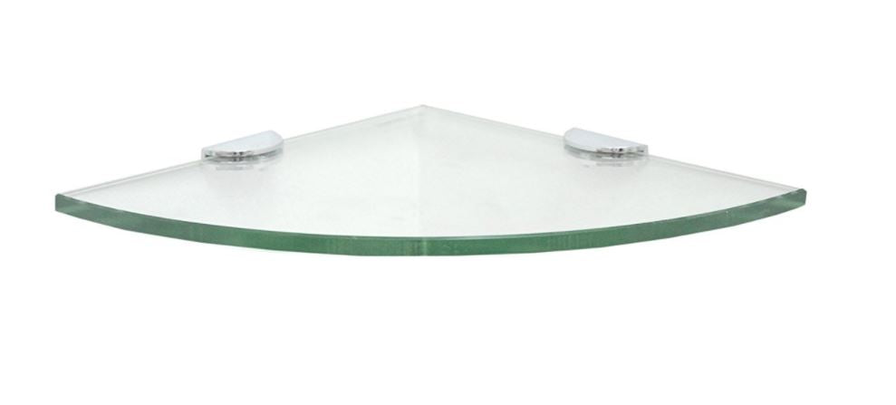 200x200MM GLASS CORNER SHELF