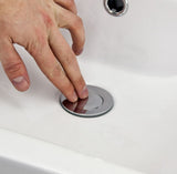 32/40mm FLIP TOP WASTE WITH OVERFLOW - CHROME