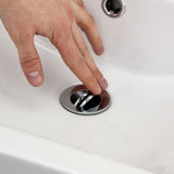 32/40mm FLIP TOP WASTE WITH OVERFLOW - CHROME