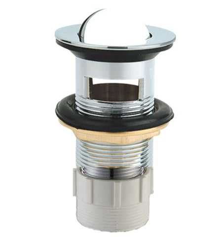 32/40mm FLIP TOP WASTE WITH OVERFLOW - CHROME