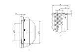 ANGOLO 1000 x 1000 BLACK SHOWER, CORNER WASTE