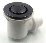 ART PLASTIC Bath Bend Pop Down Waste - Matte Black