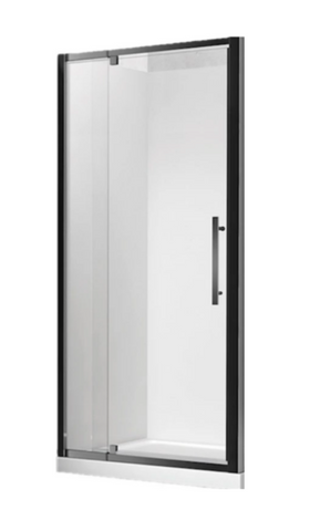 700 - 800MM ADJUSTABLE BLACK SHOWER DOOR ONLY
