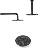 ROUND RAIN HEAD - MATTE BLACK FINISH 300MM