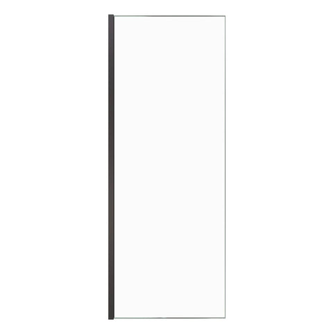 WALK IN SHOWER PANEL - BLACK 900MM