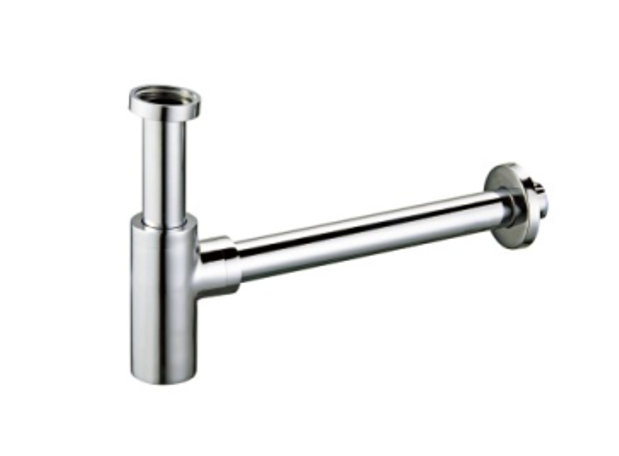 32mm MINIMAL ROUND BOTTLE TRAP - BRUSHED NICKEL