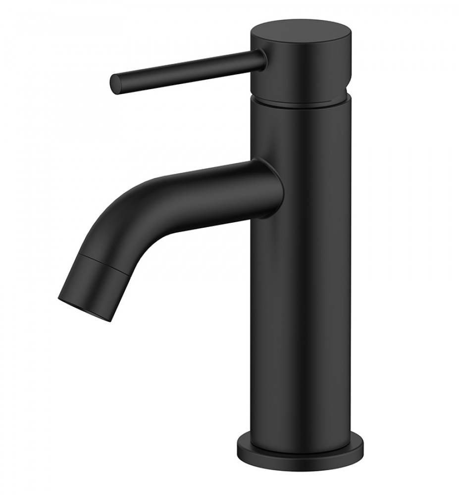 CECINA BASIN MIXER CURVE SPOUT BLACK