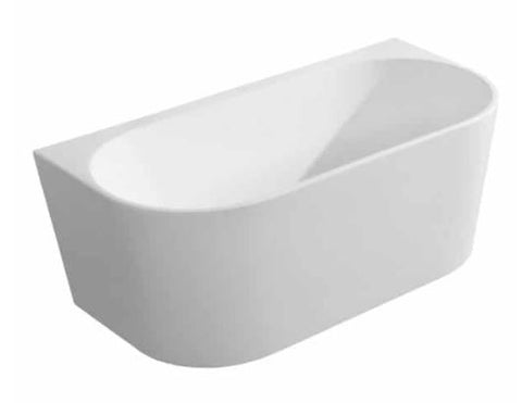 CLEOPATRA WHITE BACK TO WALL BATHTUB 1500W
