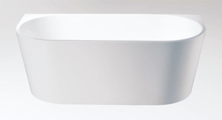 CLEOPATRA WHITE BACK TO WALL BATHTUB 1500W