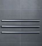 VERTICAL HEATED TOWEL RAIL - CHROME ROUND