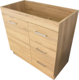 PLYWOOD 900 FLOOR STANDING LIGHT OAK VANITY BASE ONLY