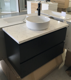 PLYWOOD NELSON 900 DARK OAK WALL HUNG VANITY - BASE ONLY