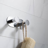 NERO DOUBLE ROBE HOOK - CHROME