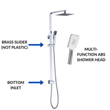 RAIN SHOWER - SQUARE CHROME