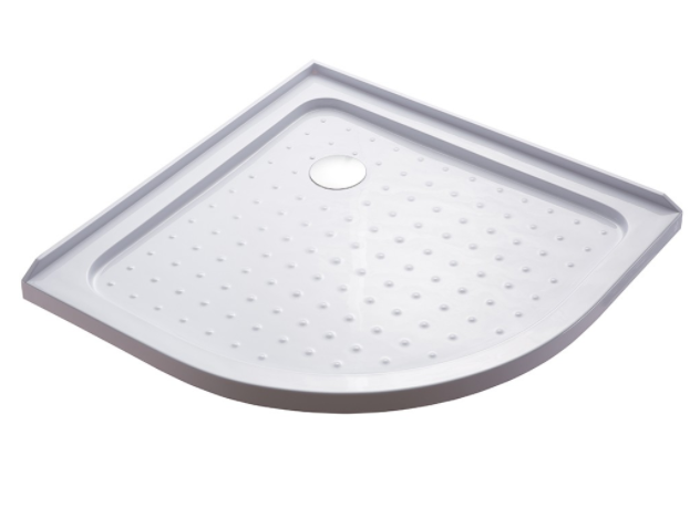 TONDO ROUND SHOWER TRAY CORNER WASTE 1000x1000