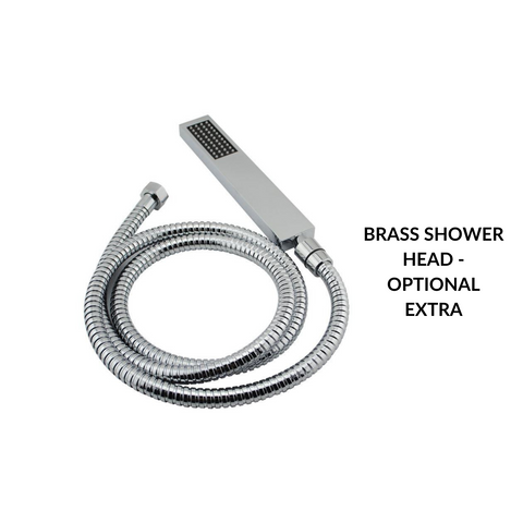 RAIN SHOWER UNIVERSAL INLET - SQUARE CHROME – Bathroom Clearance