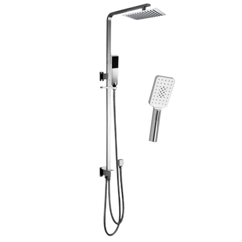 RAIN SHOWER UNIVERSAL INLET - SQUARE CHROME – Bathroom Clearance