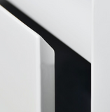 PLYWOOD 1200 FLOOR STANDING WHITE GLOSS VANITY WITH SINGLE BASIN CERAMIC TOP - Bathroom Clearance