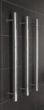 VERTICAL HEATED TOWEL RAIL - CHROME ROUND