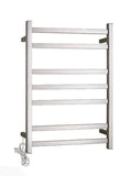 HEATED TOWEL RAIL - CHROME FINISH 7 BARS 400MM WIDE