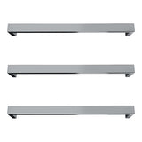 HEATED TOWEL RAIL - BRUSHED NICKEL SQUARE