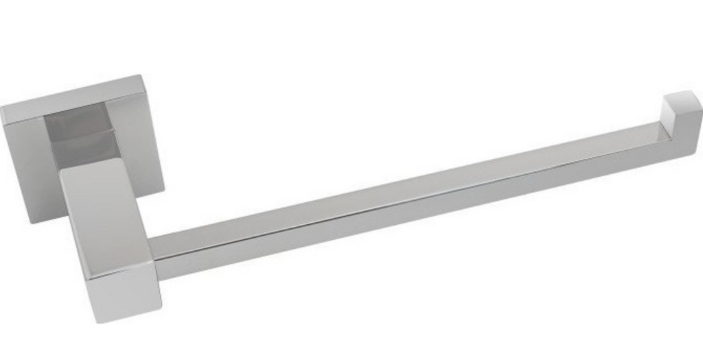 MIRO L-BAR HAND TOWEL HOLDER - CHROME - Bathroom Clearance