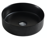 MATTE BLACK ROUND BASIN 360MM - Bathroom Clearance
