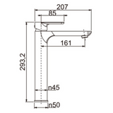 PAVIA TALL BASIN MIXER - CHROME