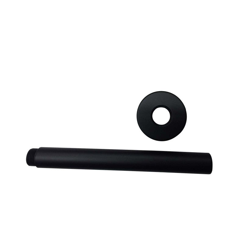 SHOWER CEILING ARM - MATTE BLACK FINISH 400MM - Bathroom Clearance
