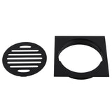 TILE GRATE 85X85MM - MATTE BLACK
