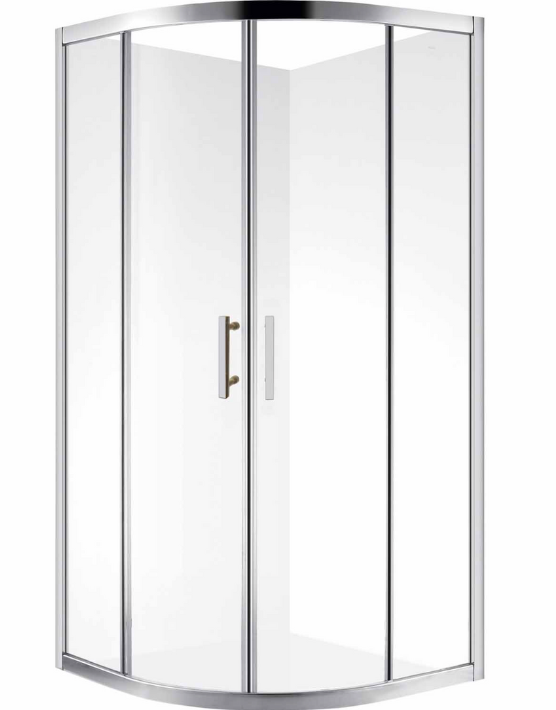 TONDO 900 x 900 CHROME SHOWER, CENTRE WASTE