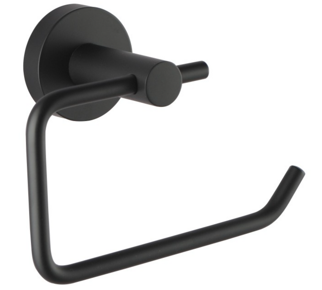 ASPIRING TOILET ROLL HOLDER - MATTE BLACK - Bathroom Clearance