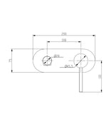 CECINA BATH SPOUT MIXER - MATTE BLACK - Bathroom Clearance